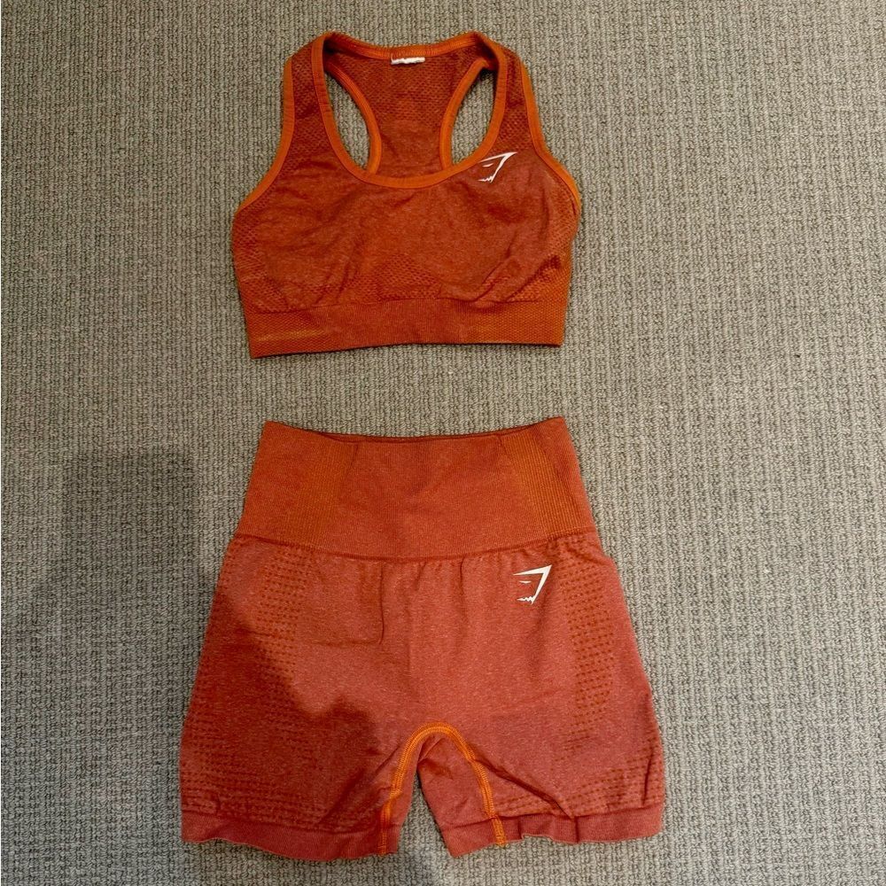 Gymshark vital seamless 2.0 bra and shorts set - size xs
